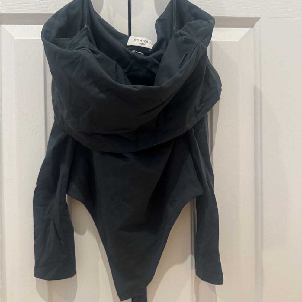 Forest Green Off the Shoulder Aritzia Bodysuit